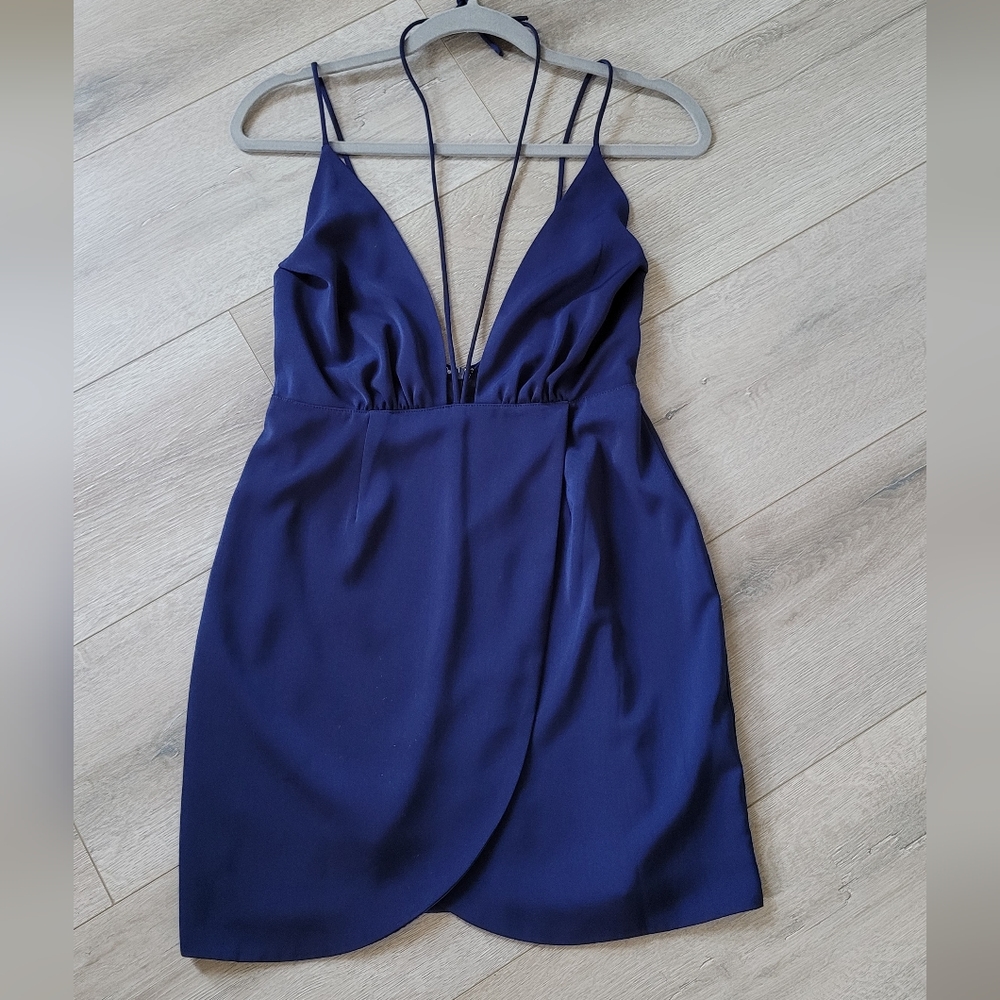 SUPERDOWN Navy Strappy Dress
